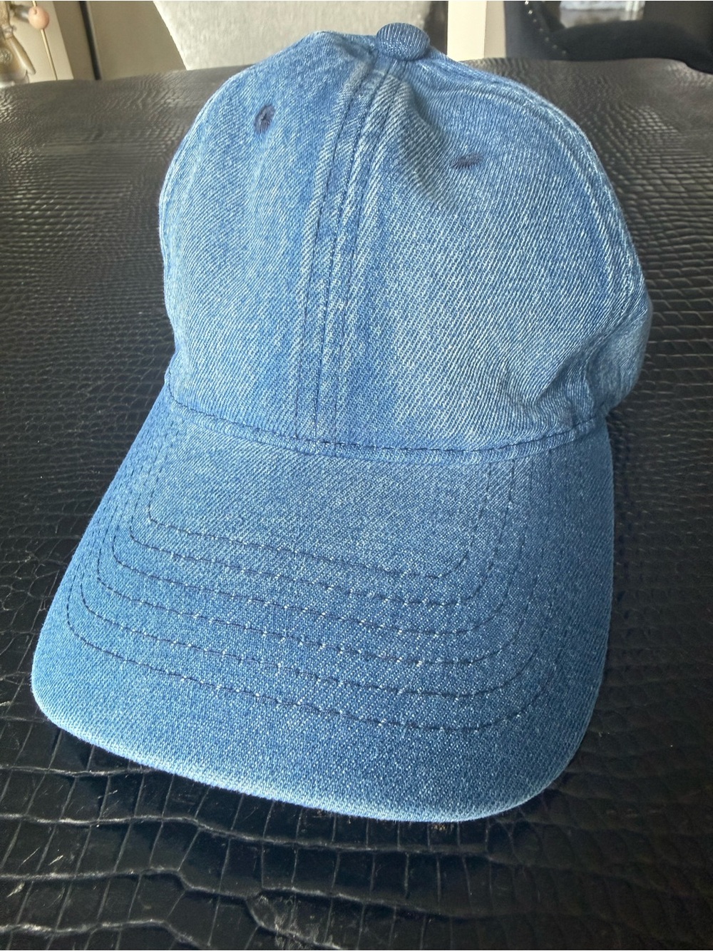 Women’s Denim Baseball Cap - Blue